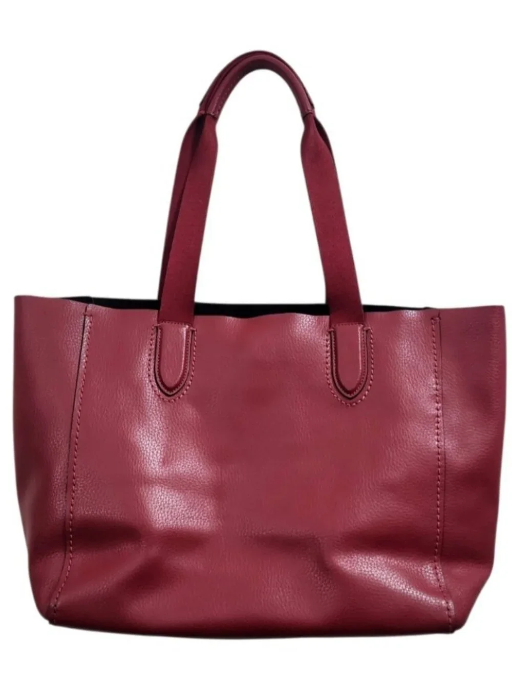 Coach Derby F58660 Raspberry Red Pebbled Leather Large Tote Bag